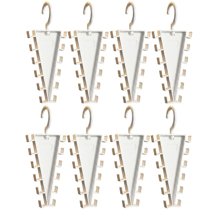 2/4/8Pcs V-Shape Hanger Organizer