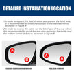 2Pcs 360° Adjustable Blind Spot Mirror