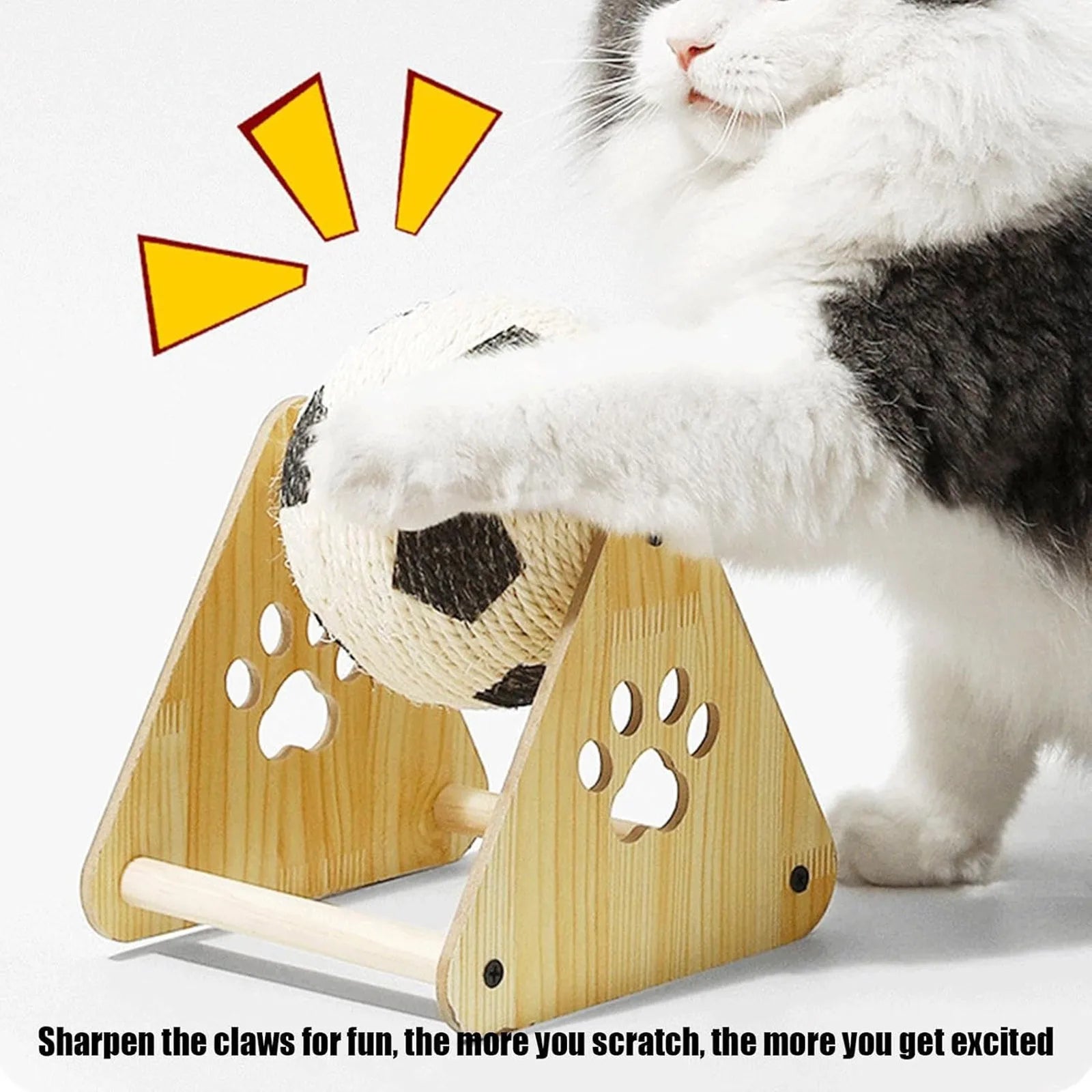 Cat Scratching Ball