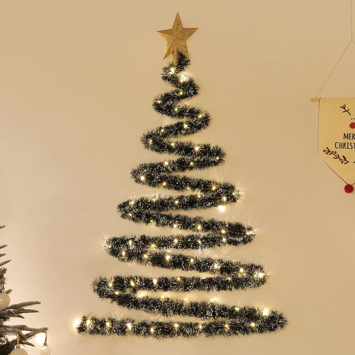 Flocked Christmas Tree