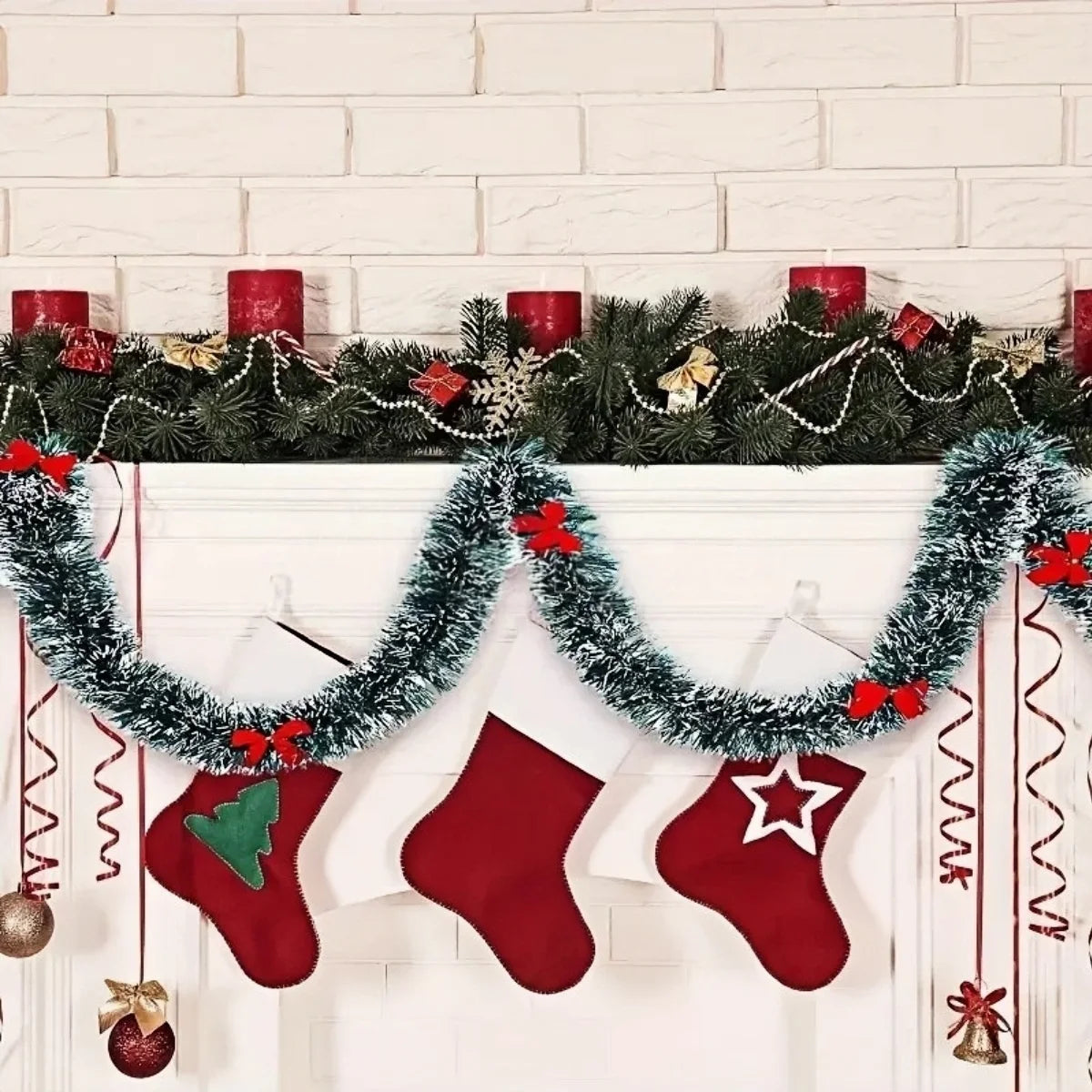 Christmas Tinsel Ribbons