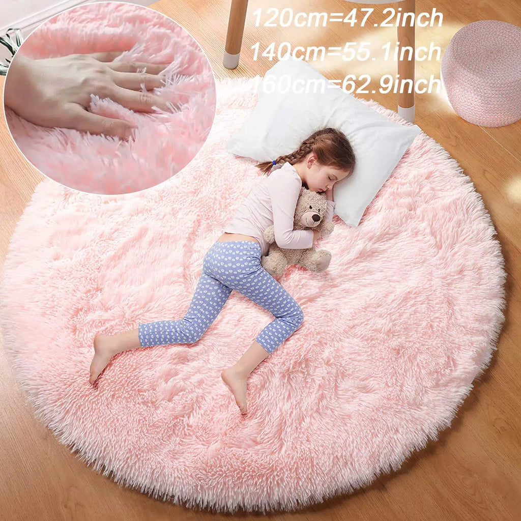 Round Fluffy Soft Area Rug