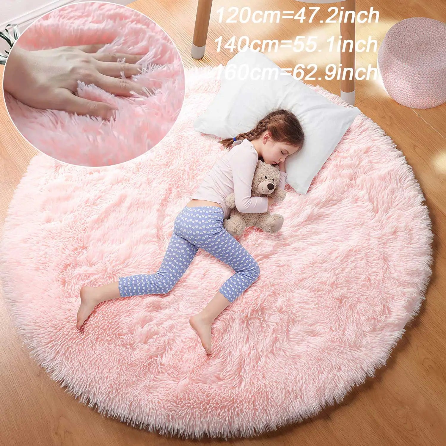Round Fluffy Soft Area Rug