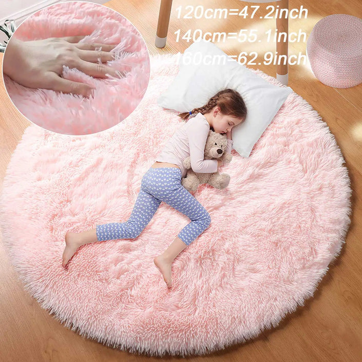 Round Fluffy Soft Area Rug