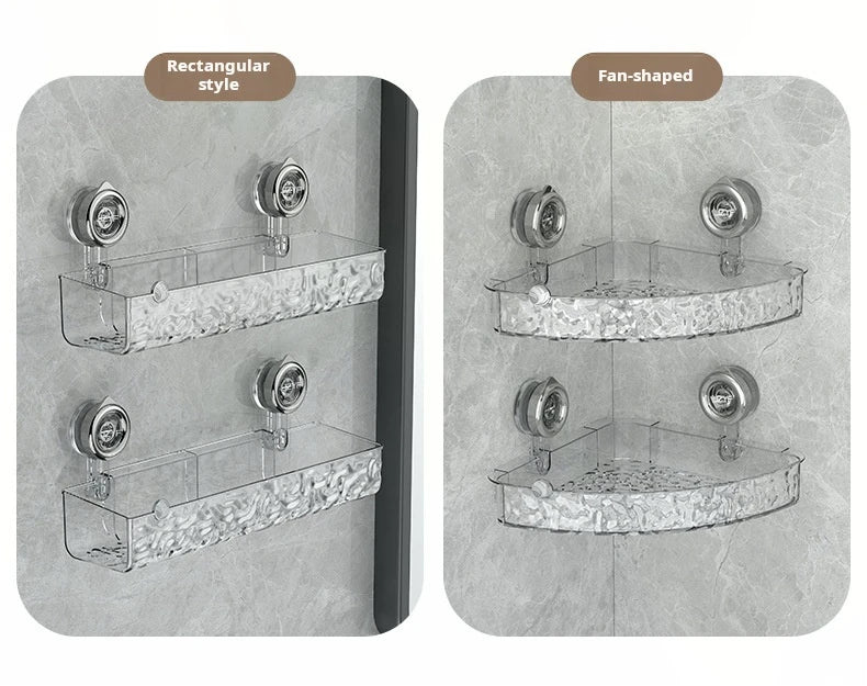 Ripple Suction Cup Bathroom Organizer