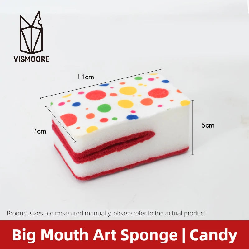 3PCS Double-Sided Scrub Sponge 3PCS