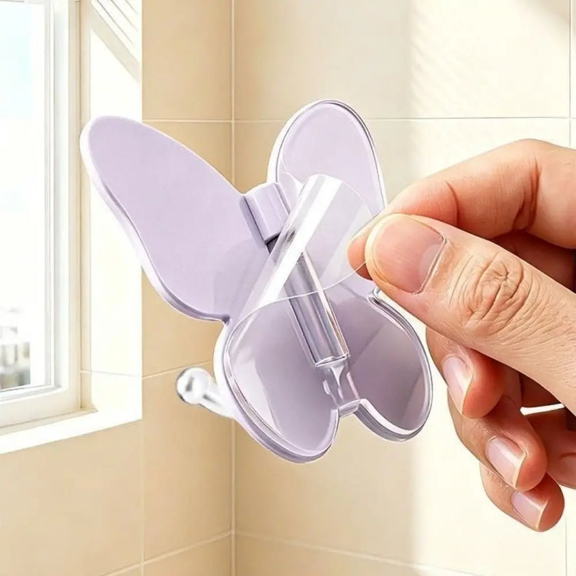 4PCS Rotating Butterfly Wall Hooks