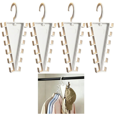 2/4/8Pcs V-Shape Hanger Organizer