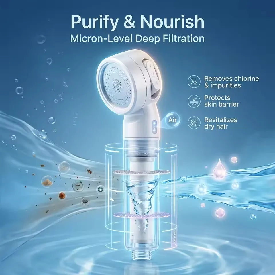 Portable Pressurized Shower Head Filter