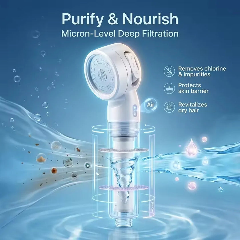 Portable Pressurized Shower Head Filter
