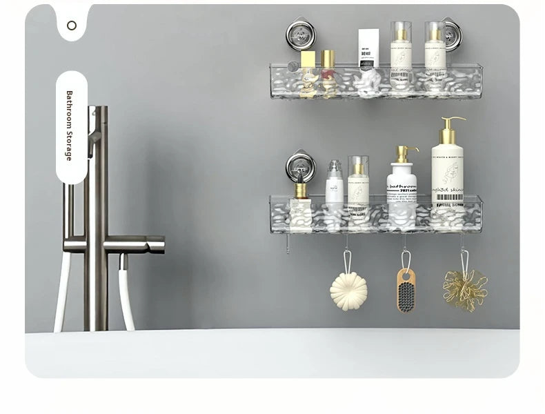 Ripple Suction Cup Bathroom Organizer