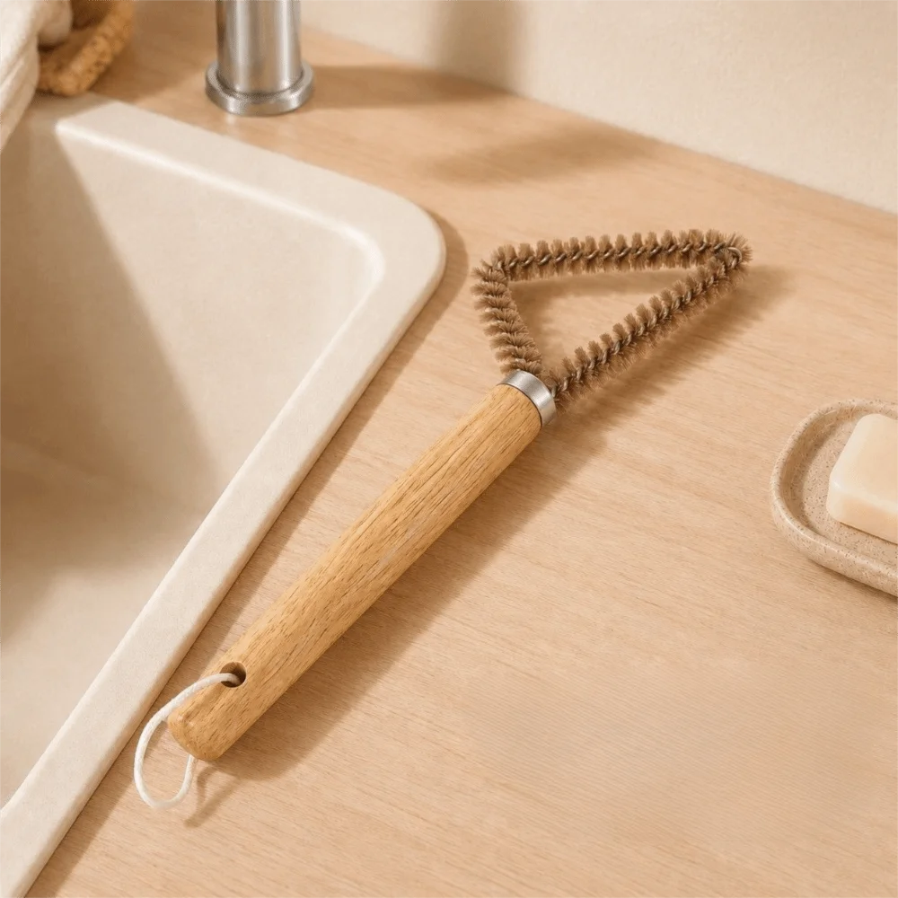Wooden Corner Cleaning Brush