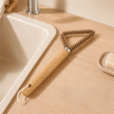 Wooden Corner Cleaning Brush