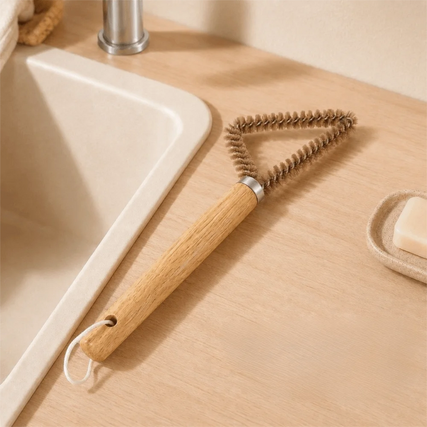 Wooden Corner Cleaning Brush