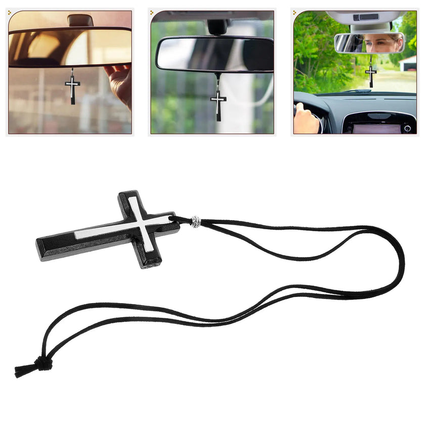 Vintage Cross Car Hanging Ornament