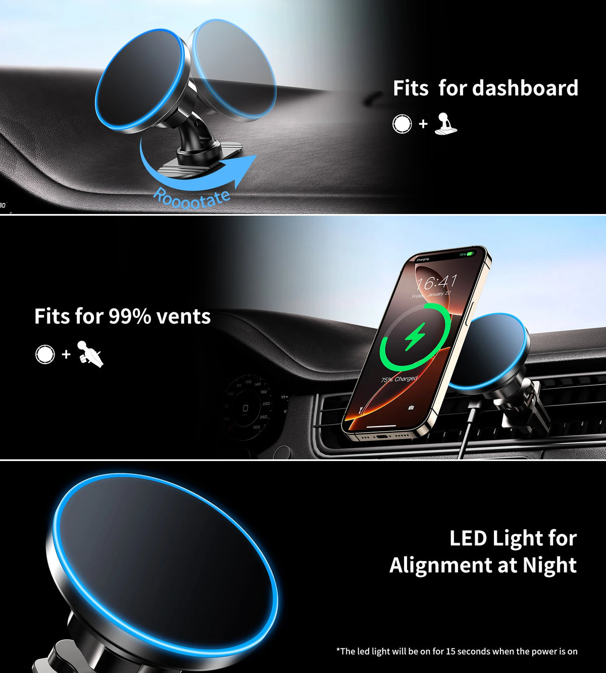 Car Mount Wireless Charger