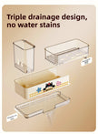 Kitchen Sponge And Towel Drain Rack