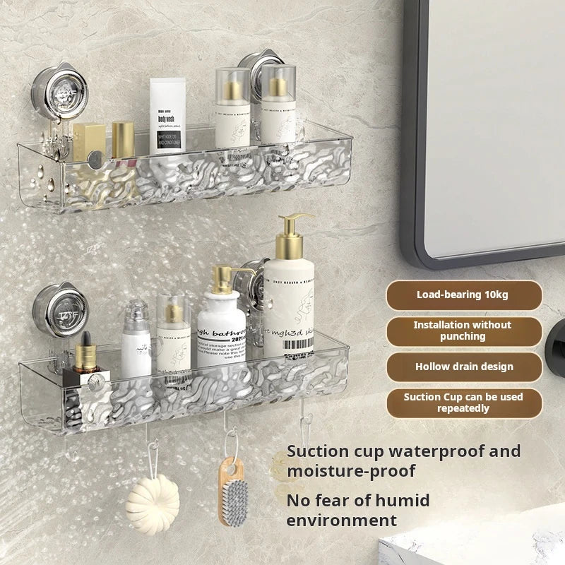 Ripple Suction Cup Bathroom Organizer