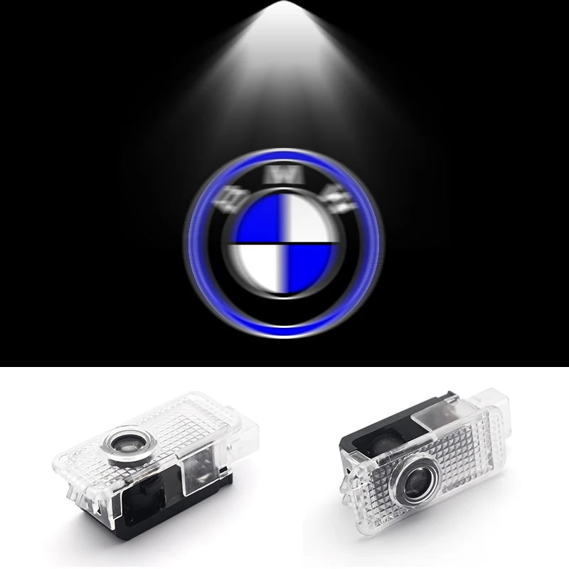 2Pcs 3D LED Car Door Welcome Lights