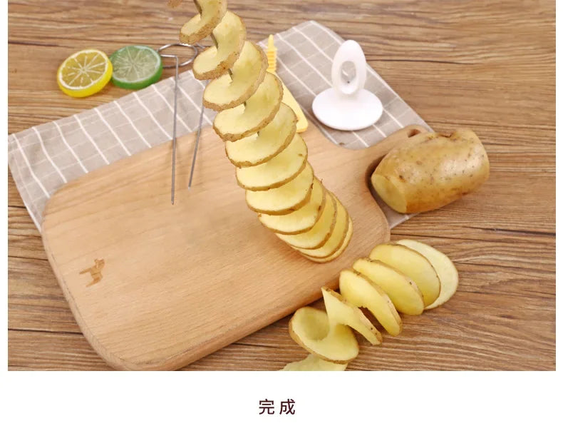 Rotating Potato Spiral Slicer