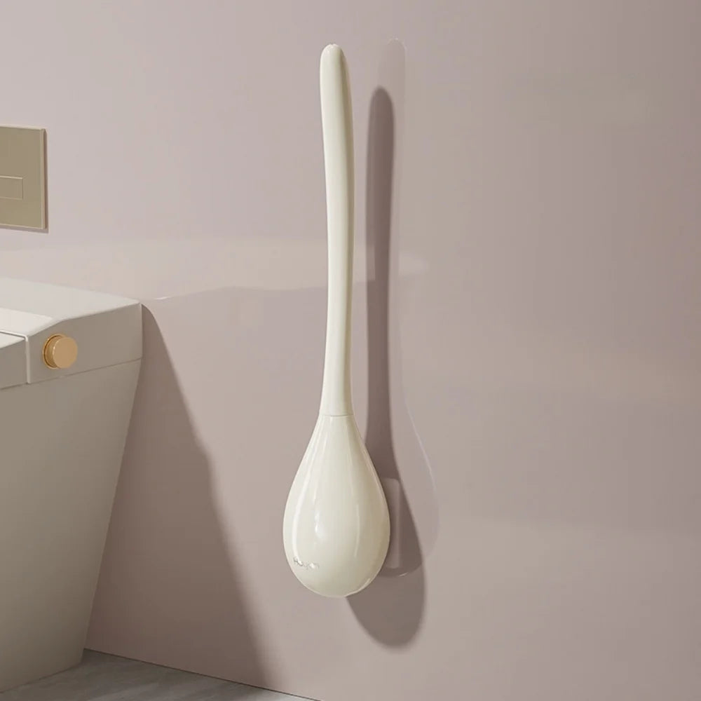 Wall-Mounted Toilet Brush & Holder