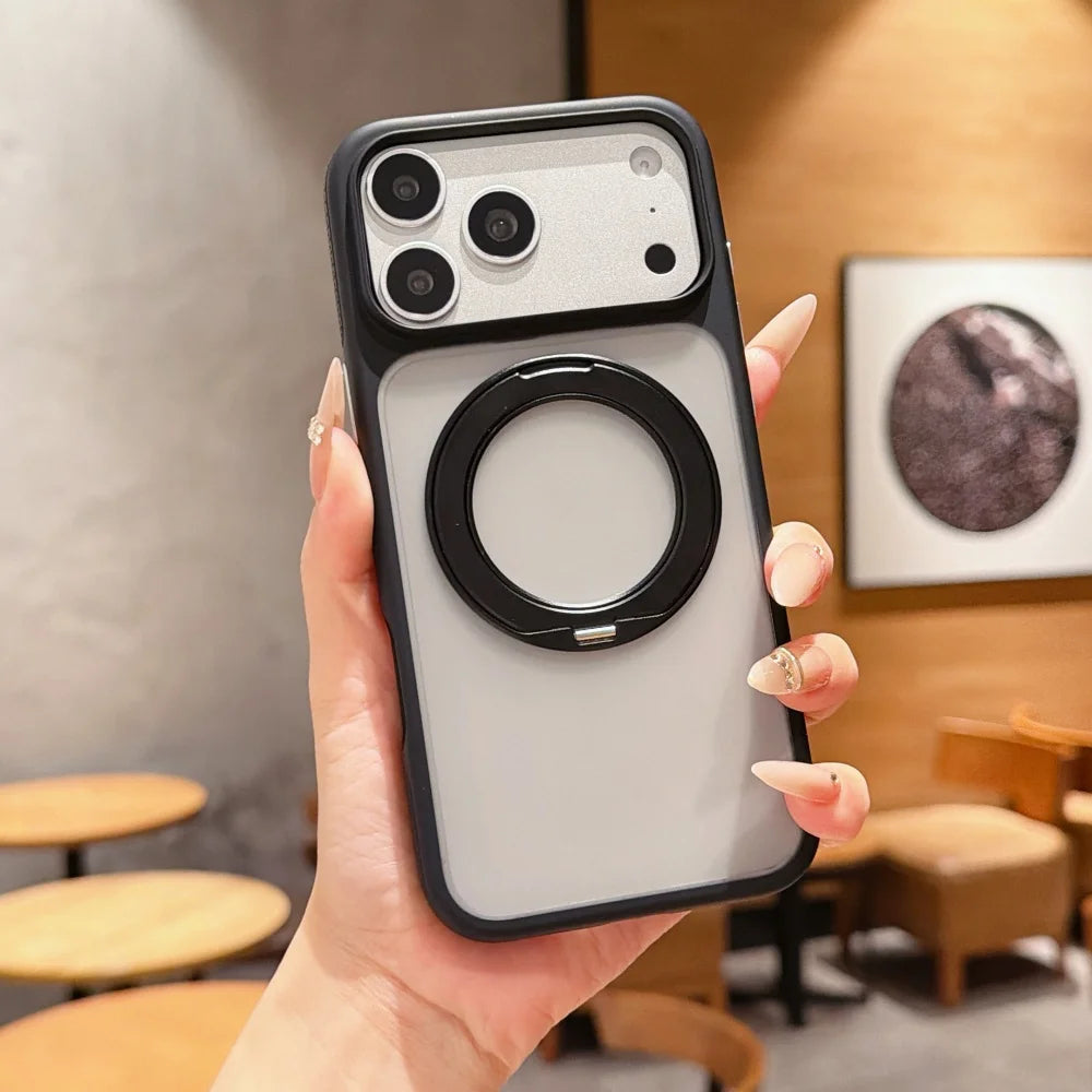 Matte Magnetic Ring Case for iPhone 17/18 Pro Max