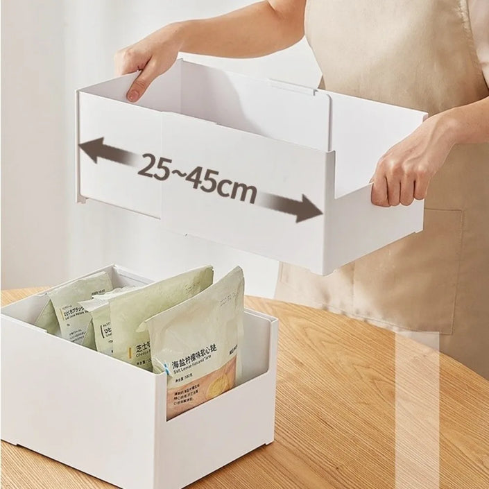 2 PCS Expandable Plastic Storage Box