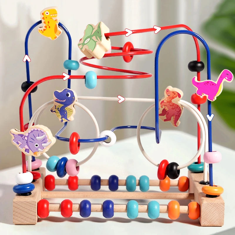 Montessori Wooden Bead Toy