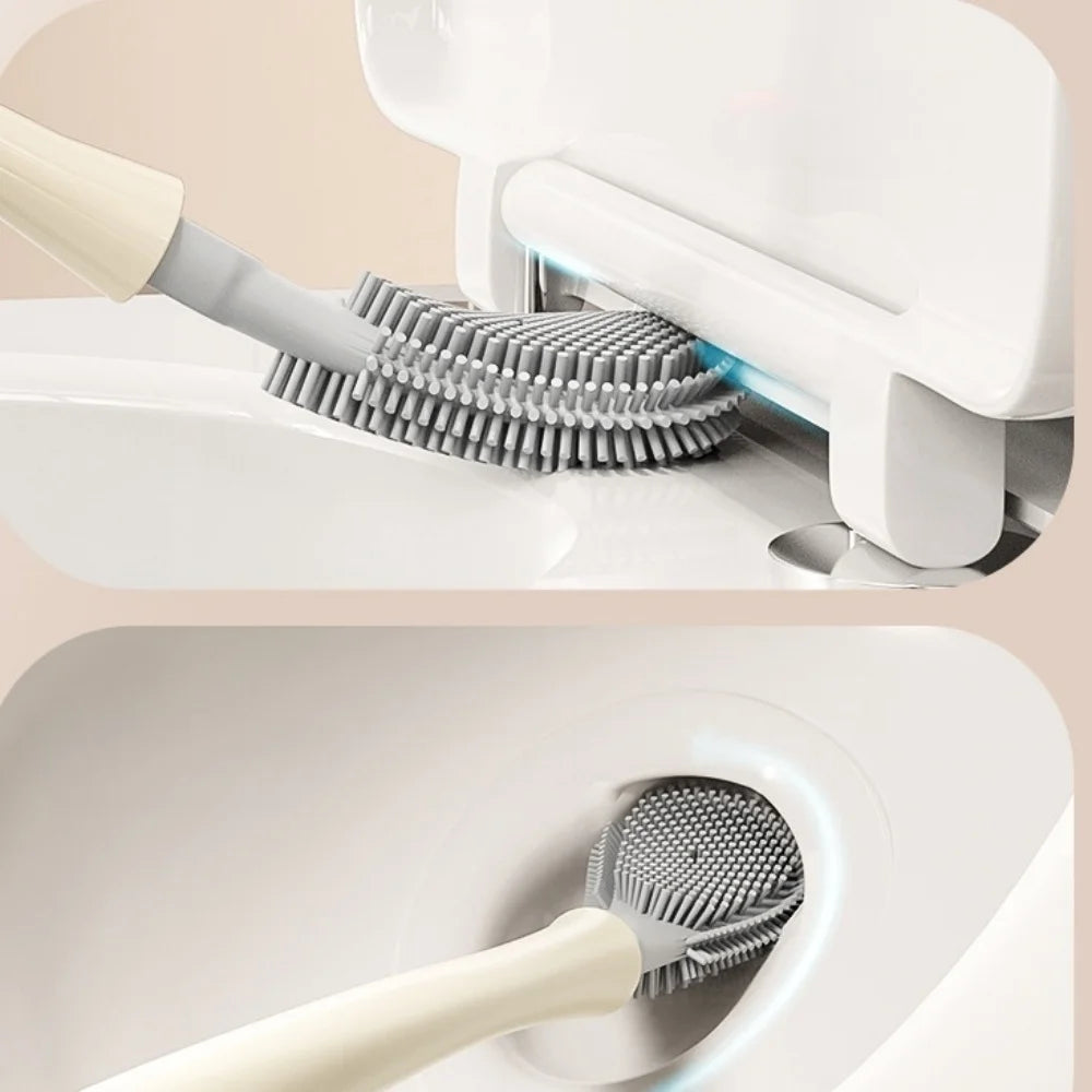 Wall-Mounted Toilet Brush & Holder