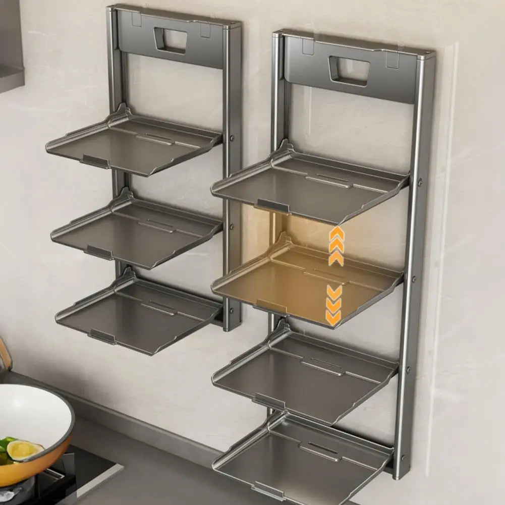 Wall-Mounted Foldable Kitchen Storage