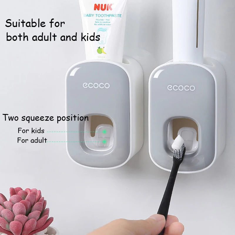 EcoPress™ Wall-Mounted Toothpaste Dispenser