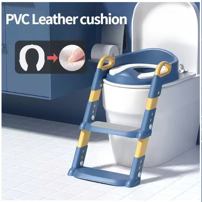 Baby Toilet Training Seat with Adjustable Steps