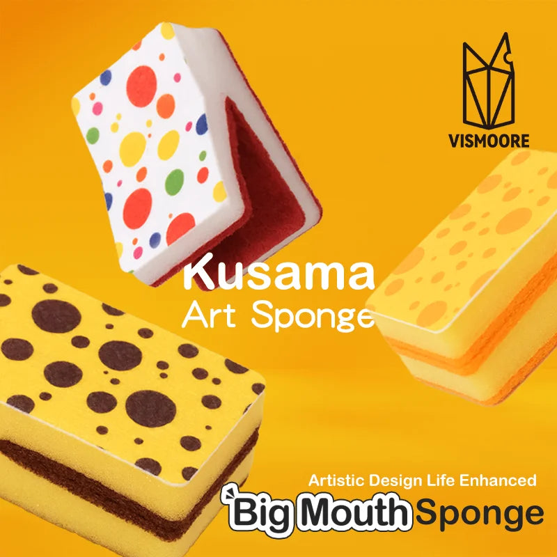 3PCS Double-Sided Scrub Sponge 3PCS