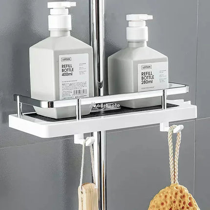 Shower Pole Organizer Shelf