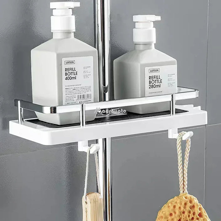 Shower Pole Organizer Shelf