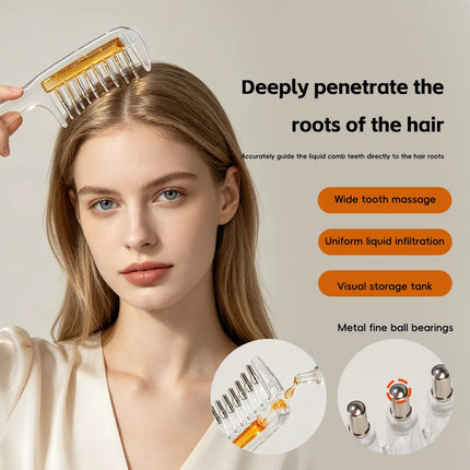 Essential Oil Scalp Massage & Applicator Comb