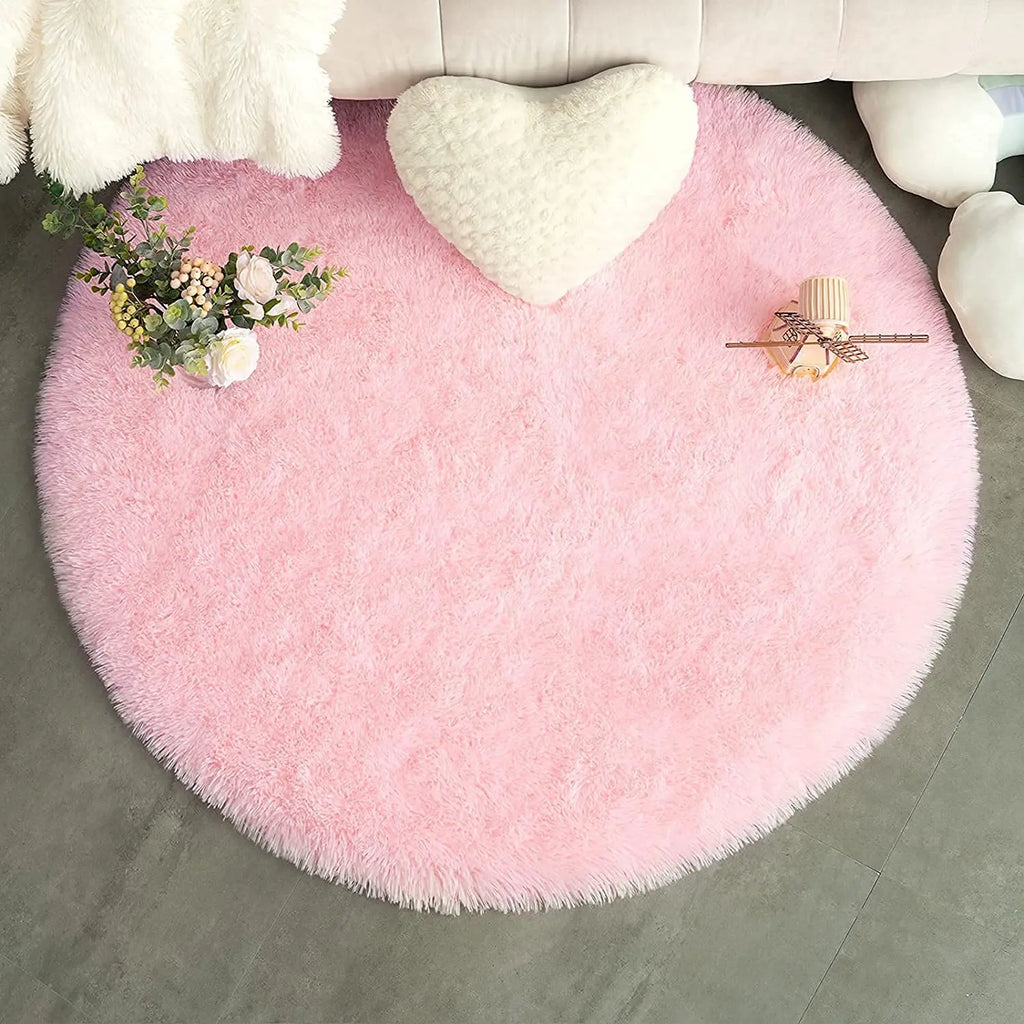 Round Fluffy Soft Area Rug