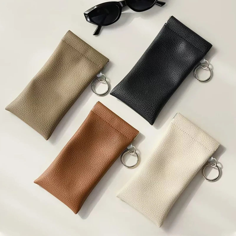 Portable Leather Eyewear Case
