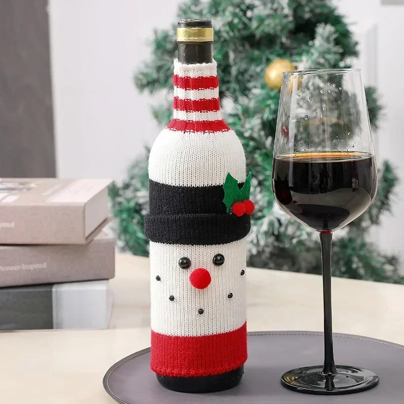 Christmas Wine Bottle Cover Christmas