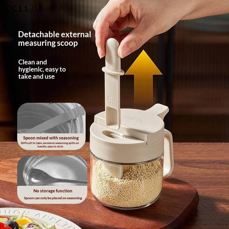 Glass Containers with Spoons