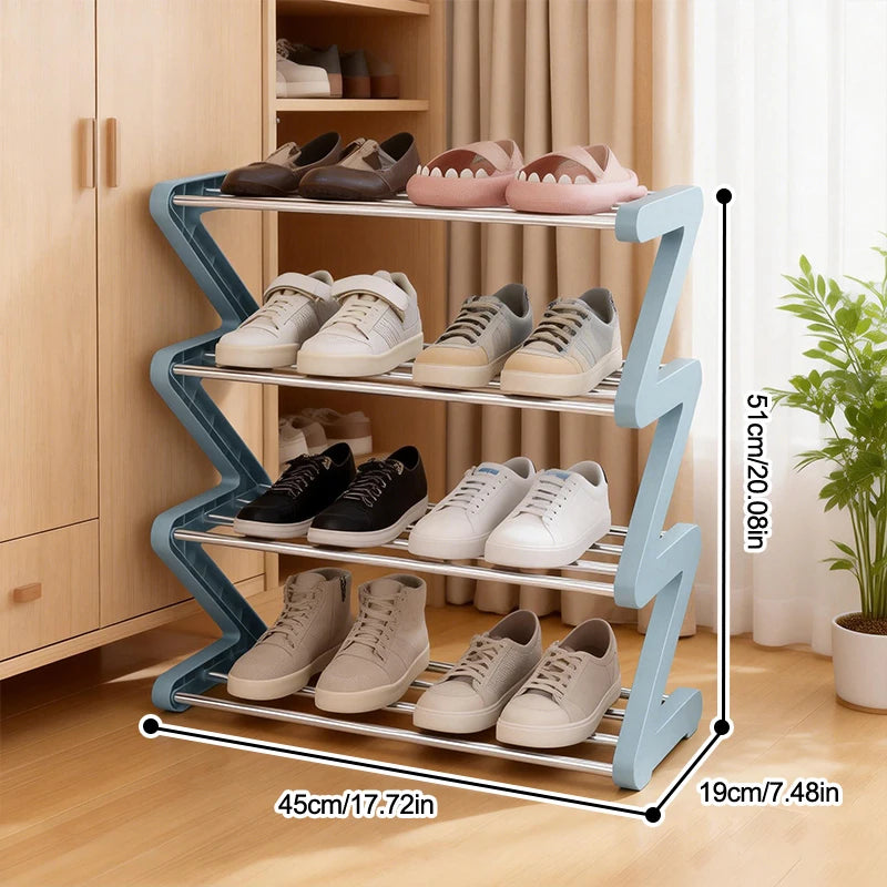 Z-Shaped Shoe Rack