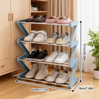 Z-Shaped Shoe Rack