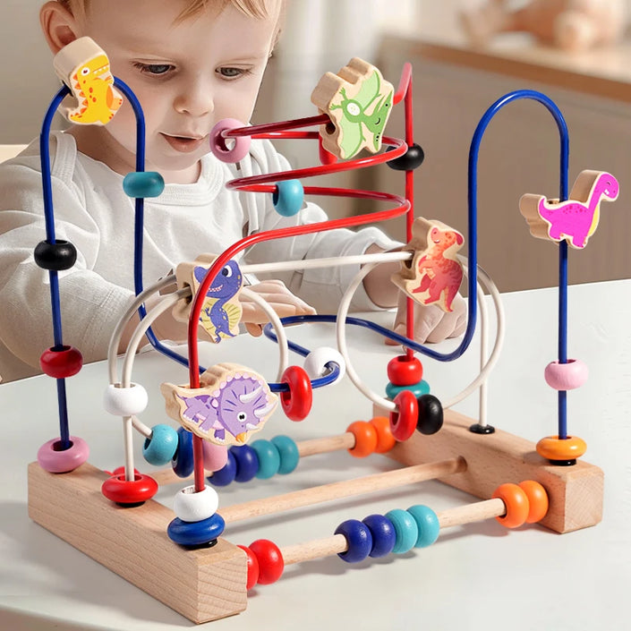 Montessori Wooden Bead Toy