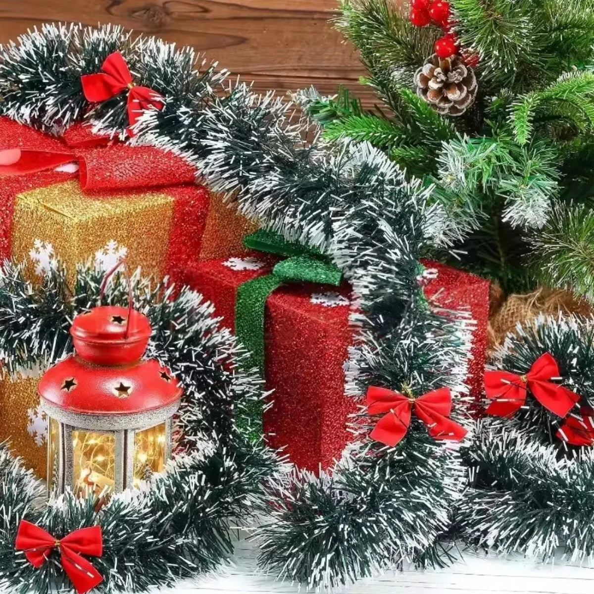 Christmas Tinsel Ribbons