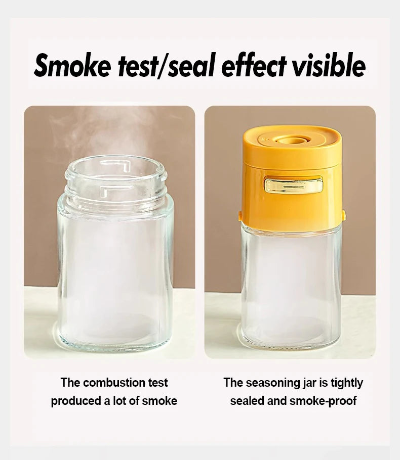 Adjustable Glass Seasoning Jar