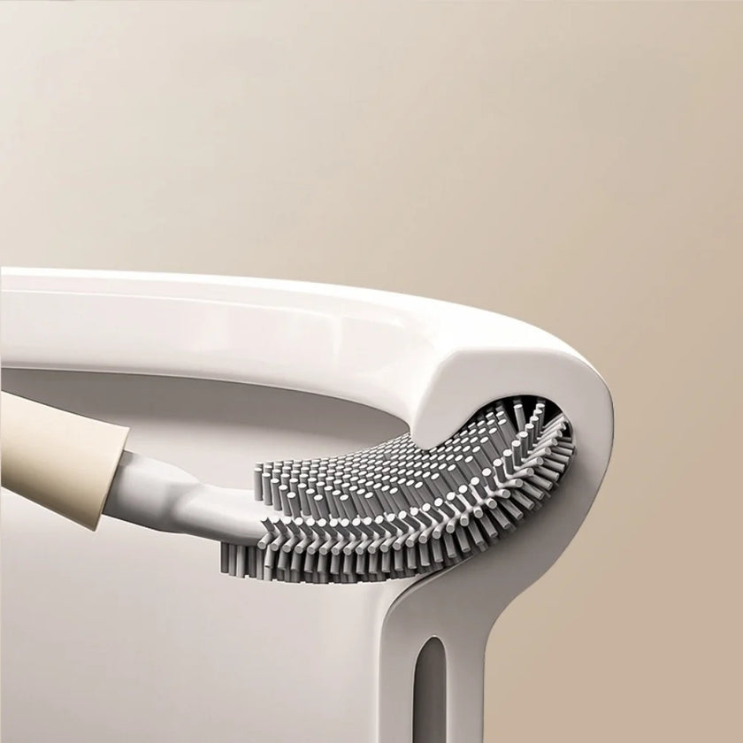 Wall-Mounted Toilet Brush & Holder