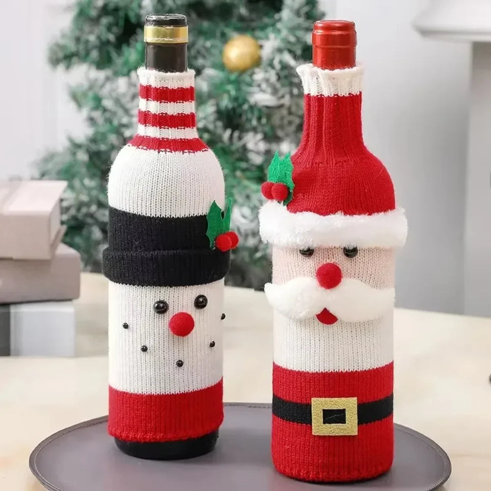 Christmas Wine Bottle Cover Christmas