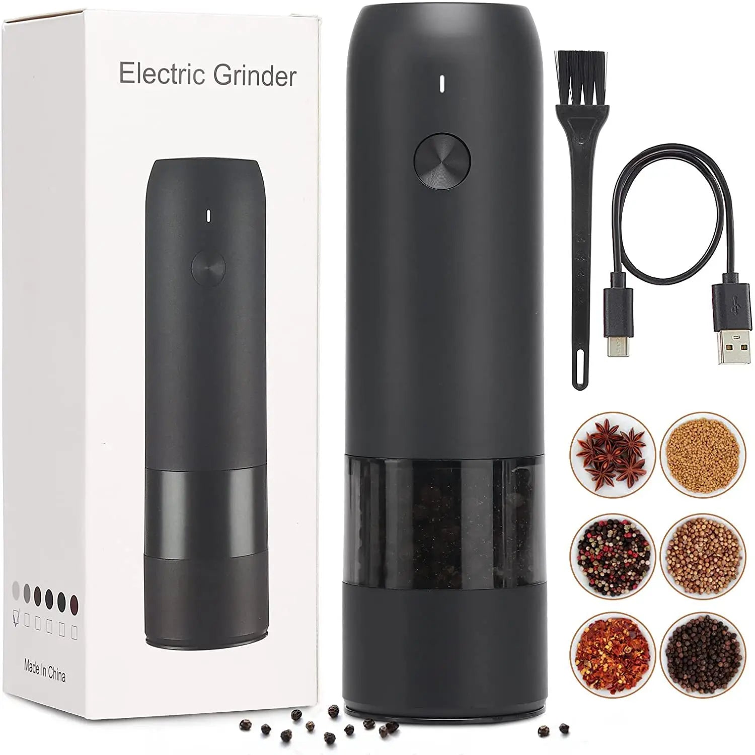 Rechargeable Electric Salt & Pepper Grinder Set