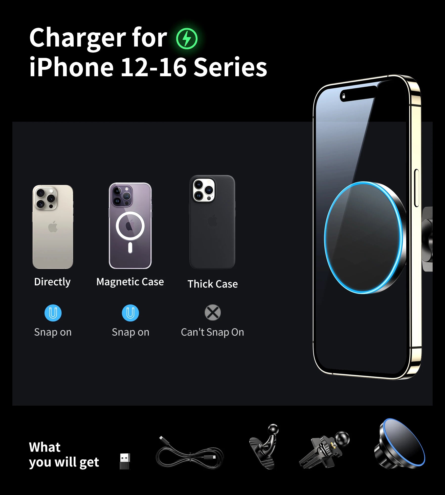 Car Mount Wireless Charger