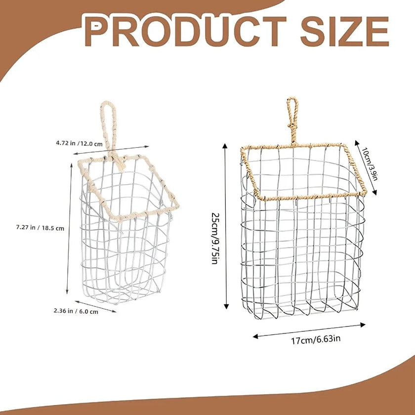 Wall Hanging Wire Basket